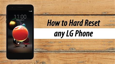 how to reset LG phone